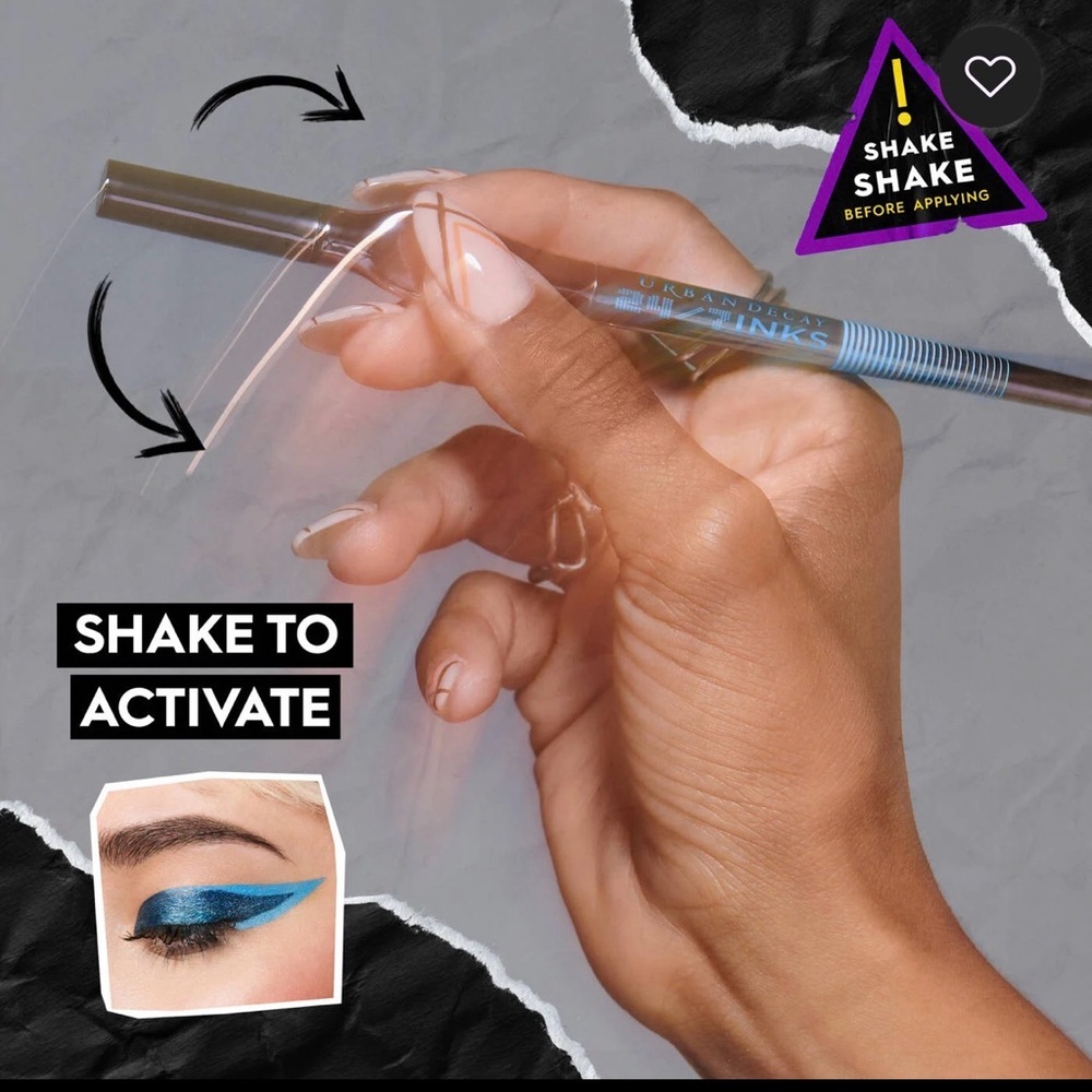 Urban Decay HI ENERGY 24/7 Inks Blue Liquid Eyeliner - Picture 4 of 5